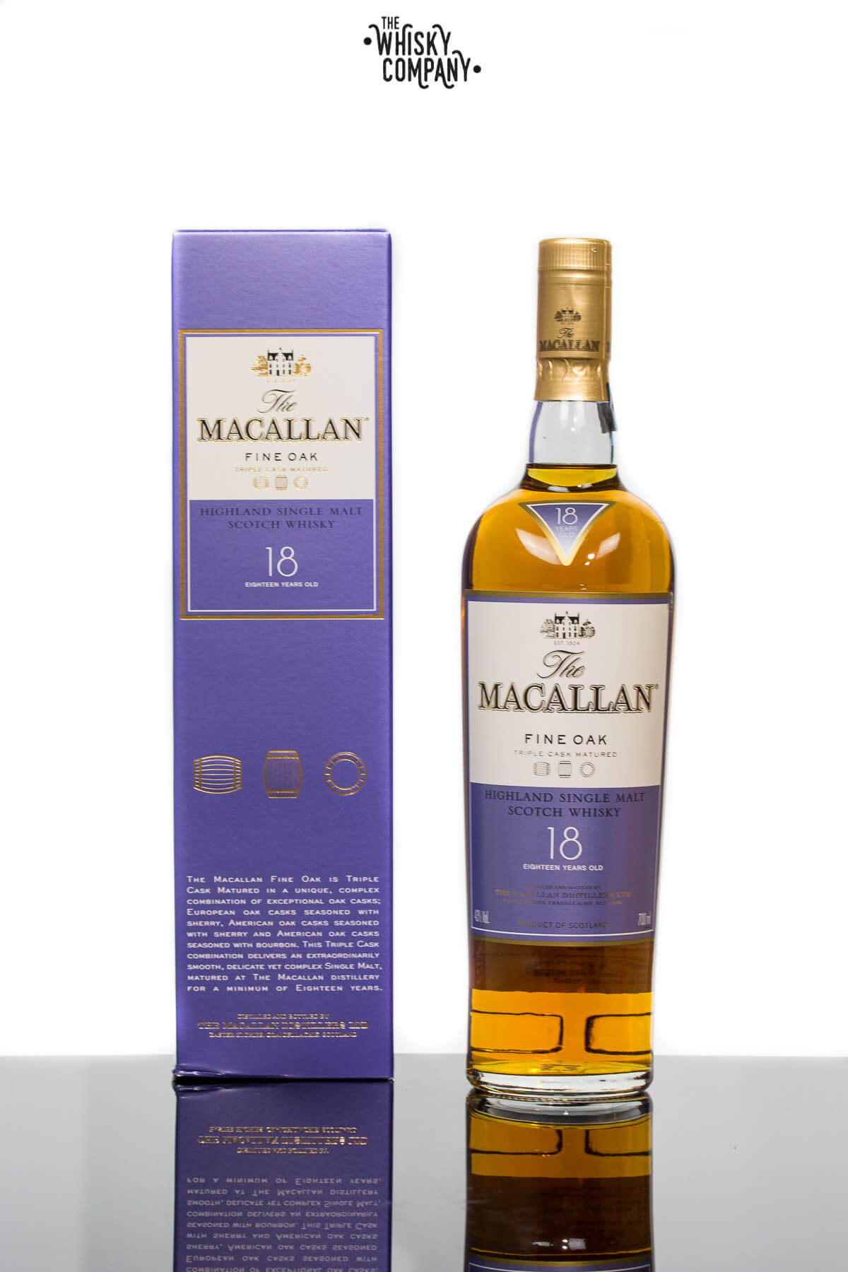 The Macallan Fine Oak 18 Years Old Single Malt Scotch Whisky 700ml