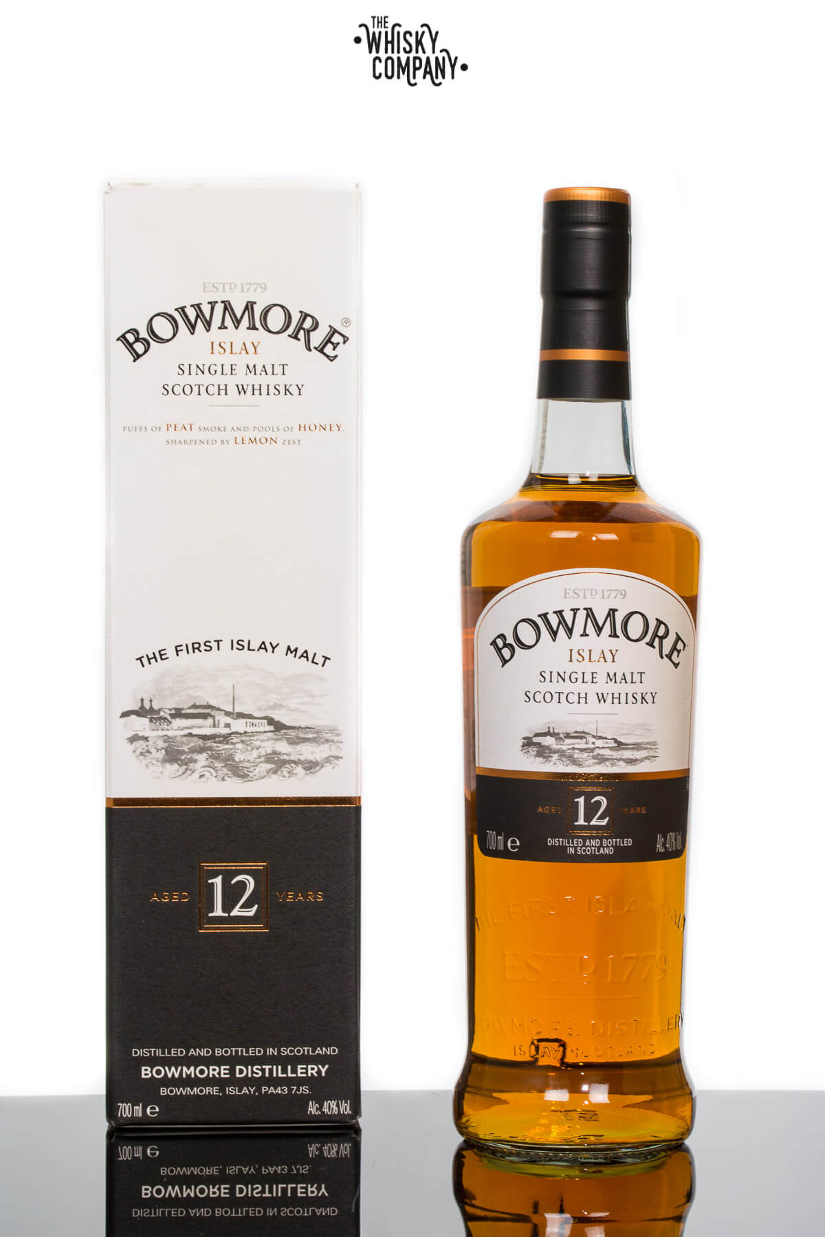 Bowmore Aged 12 Years Islay Single Malt Scotch Whisky (700ml)