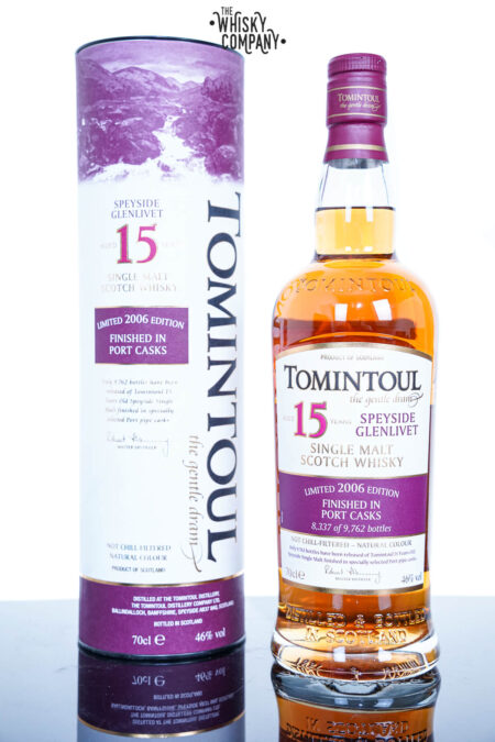 Tomintoul Aged 15 Years 2006 Limited Edition Finished in Port Casks Single Malt Scotch Whisky (700ml)