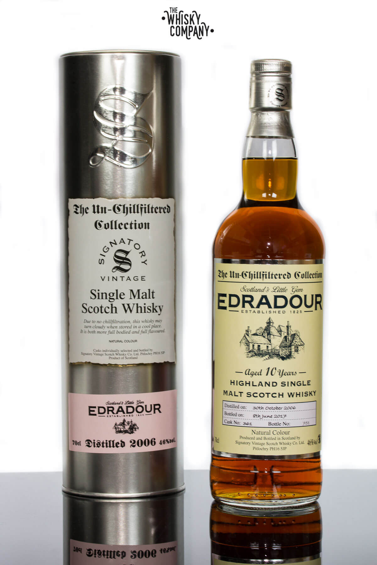 Signatory Vintage 2006 Edradour Aged 10 Years Single Malt Scotch Whisky