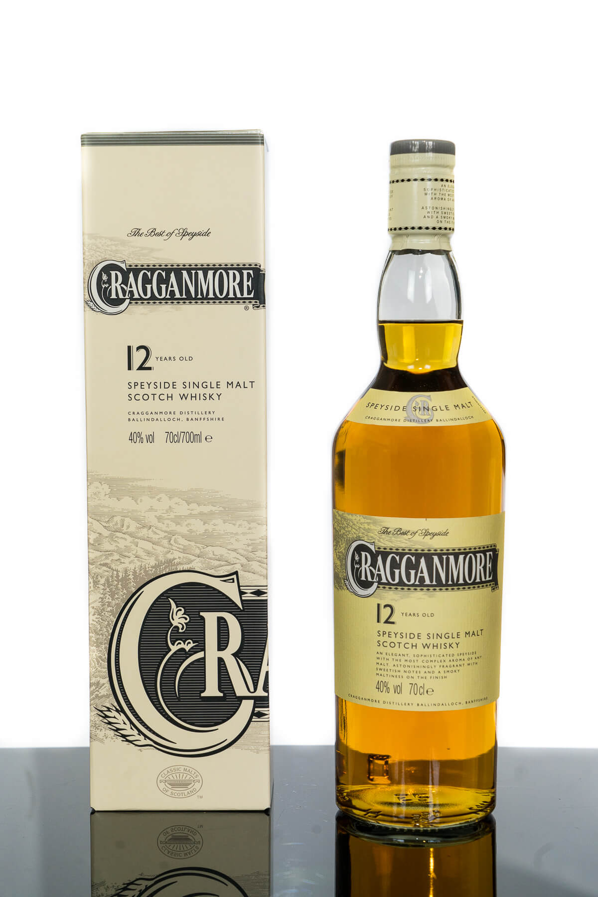 Cragganmore 12 Years Old Speyside Single Malt Scotch Whisky 700ml