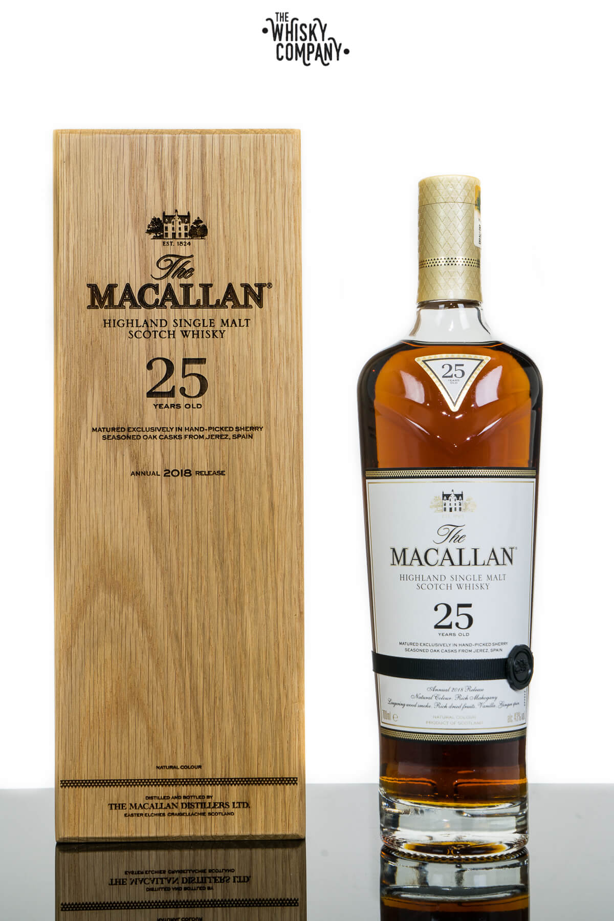 The Macallan 25 Years Old Sherry Oak 2018 Release Single Malt Scotch Whisky 700ml