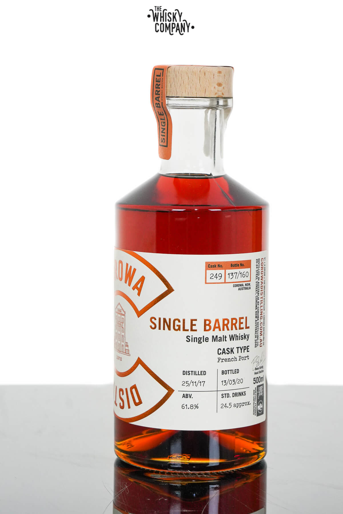 Corowa Single Barrel Single Malt Whisky The Whisky Company