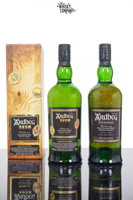 Ardbeg Drum Islay Single Malt Scotch Whisky PLUS Ardbeg Uigeadail (2 x 700ml)