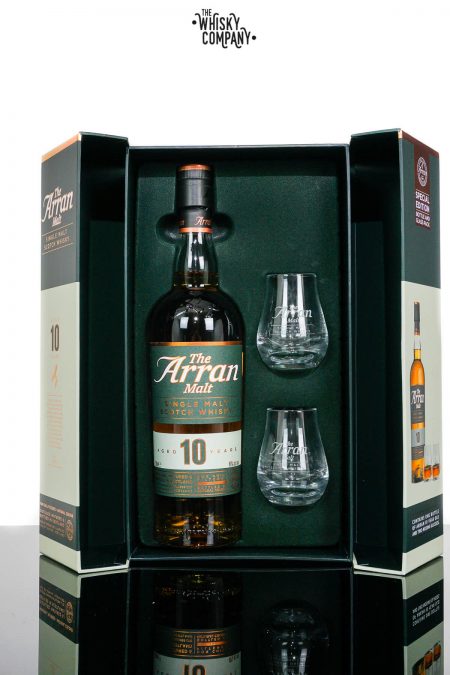 Arran Aged 10 Years Gift Pack Island Single Malt Scotch Whisky (700ml)