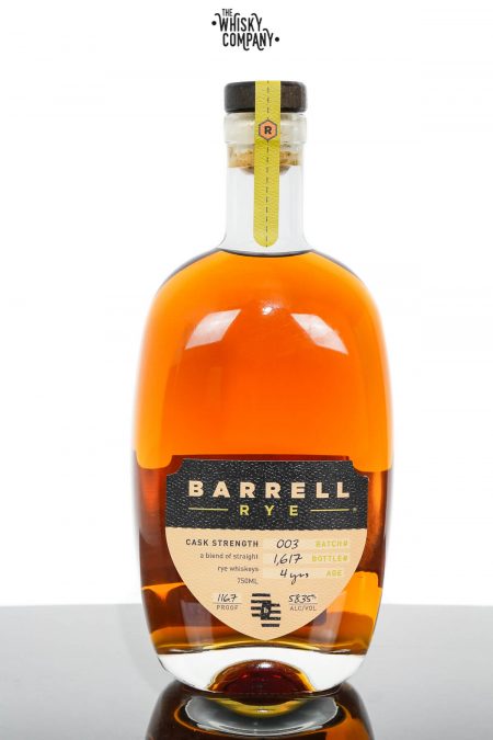 Barrel Craft Spirits 4 Years Old Cask Strength Rye - Batch 003 (750ml)