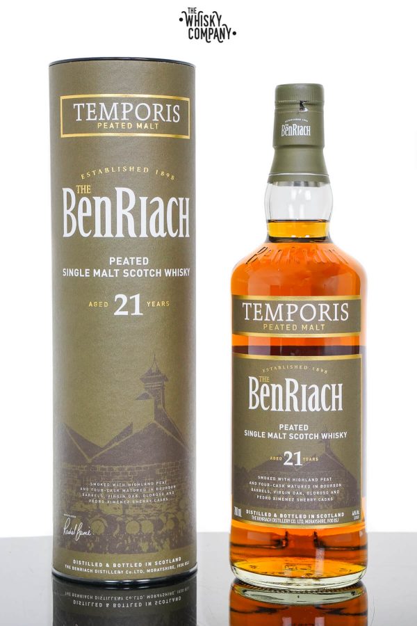 BenRiach Temporis Aged 21 Years Peated Speyside Single Malt Scotch Whisky (700ml)