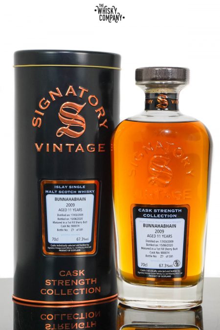 Bunnahabhain 2009 Aged 11 Years Cask Strength Single Malt Scotch Whisky - Signatory Vintage (700ml)