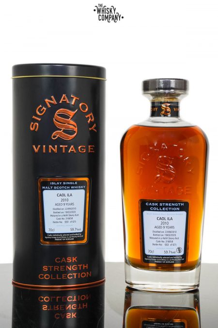 Caol Ila 2010 Aged 9 Years Cask Strength Single Malt Whisky - Signatory Vintage (700ml)