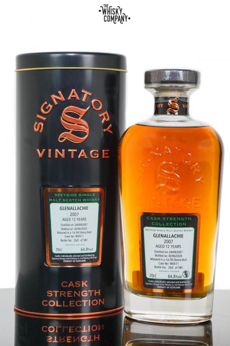 Glenallachie 2007 Aged 12 Years Cask Strength Single Malt Scotch Whisky - Signatory Vintage (700ml)