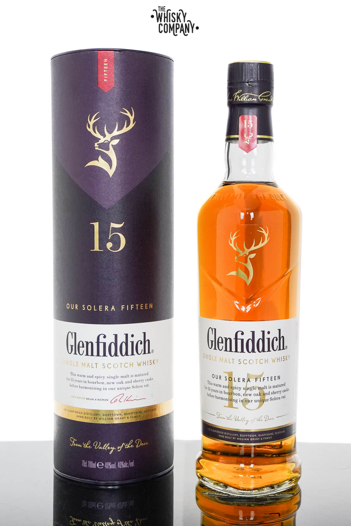 (700ml) Malt Whisky 15 Aged Years Speyside Single Glenfiddich Scotch