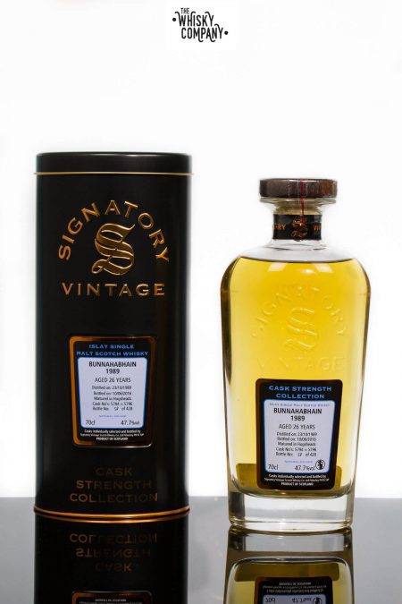 Signatory Vintage 1989 Bunnahabhain 26 Years Old Islay Single Malt Scotch Whisky (700ml)