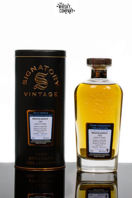Bruichladdich 1990 Aged 25 Years Single Malt Scotch Whisky - Signatory Vintage (700ml)