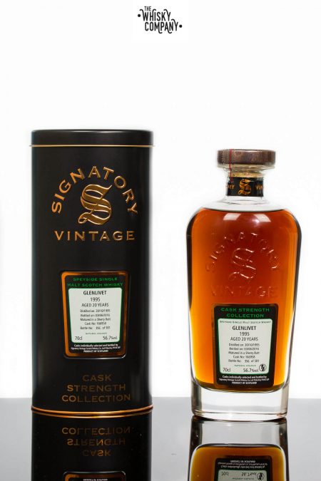 Glenlivet 1995 Aged 20 Years Single Malt Scotch Whisky - Signatory Vintage (700ml)