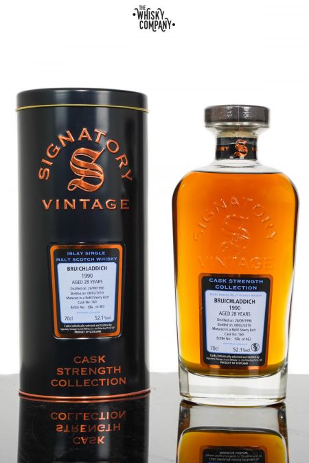 Bruichladdich 1990 Aged 28 Years Single Malt Scotch Whisky - Signatory Vintage (700ml)