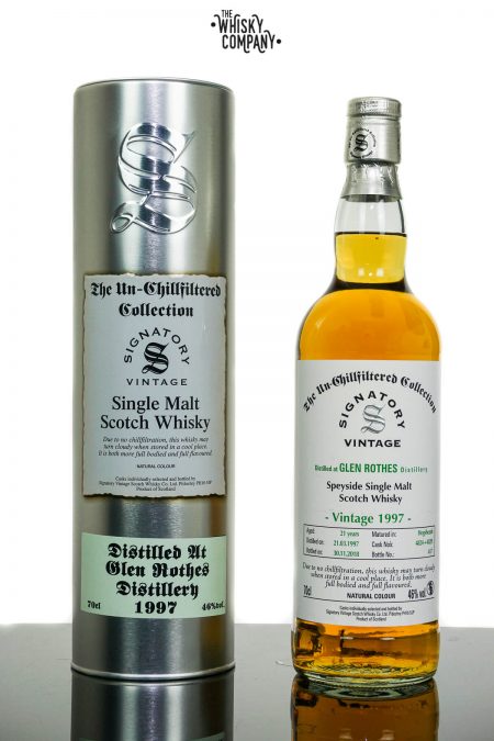 Glen Rothes 1997 Aged 21 Years Single Malt Scotch Whisky - Signatory Vintage (700ml)