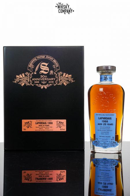 Laphroaig 1998 Aged 20 Years Single Malt Scotch Whisky - Signatory Vintage 30th Anniversary (700ml)