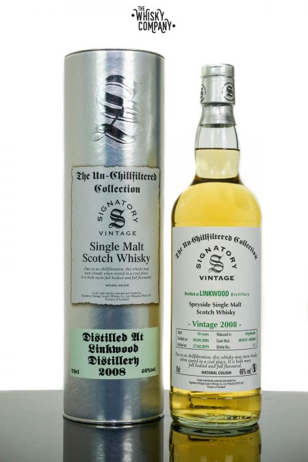 Linkwood 2008 Aged 10 Years Single Malt Scotch Whisky - Signatory Vintage (700ml)