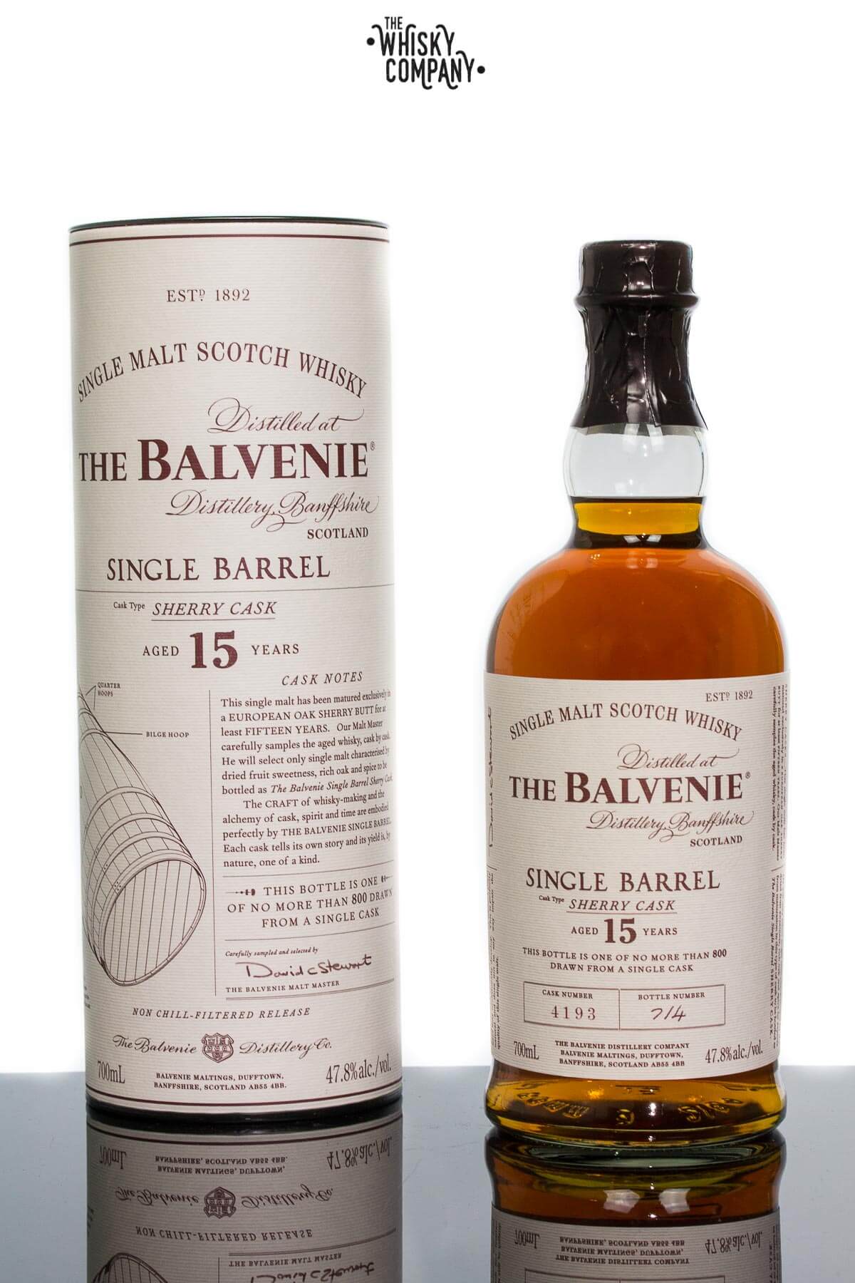 The Balvenie Aged 15 Years Single Barrel Sherry Cask Speyside Single