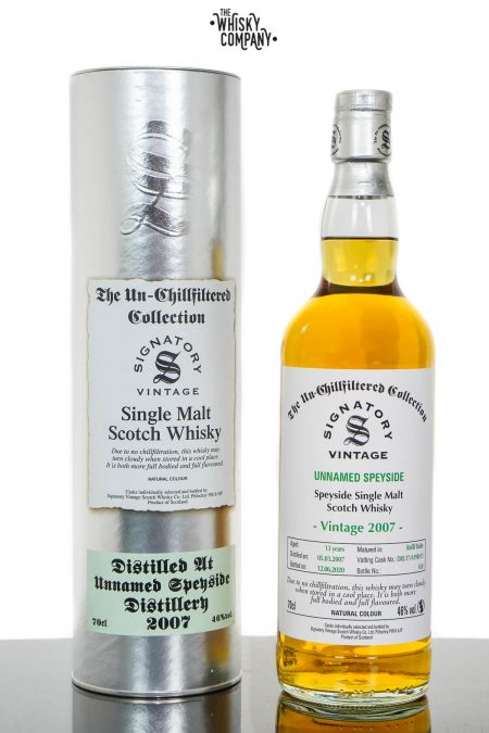 Unnamed Speyside 2007 Aged 13 Years Single Malt Scotch Whisky – Signatory Vintage (700ml)