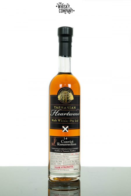 Heartwood 14 Years Old Convict Resurrection Tasmanian Single Malt Whisky (500ml)