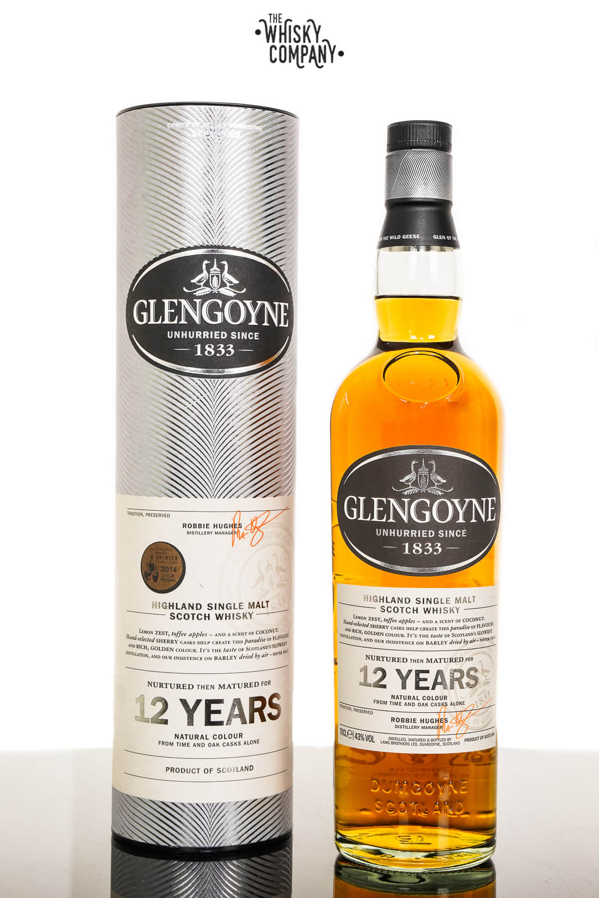 Glengoyne Aged 12 Years Highland Single Malt Scotch Whisky The
