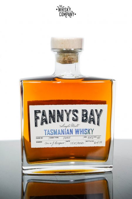 Fannys Bay Port Cask Matured Cask Strength Tasmanian Single Malt Whisky – Barrel #55 (500ml)