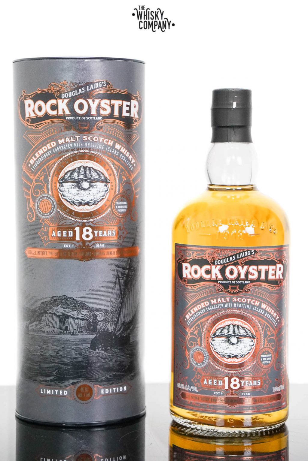 Rock Oyster Aged 18 Years Blended Scotch Whisky Douglas Laing