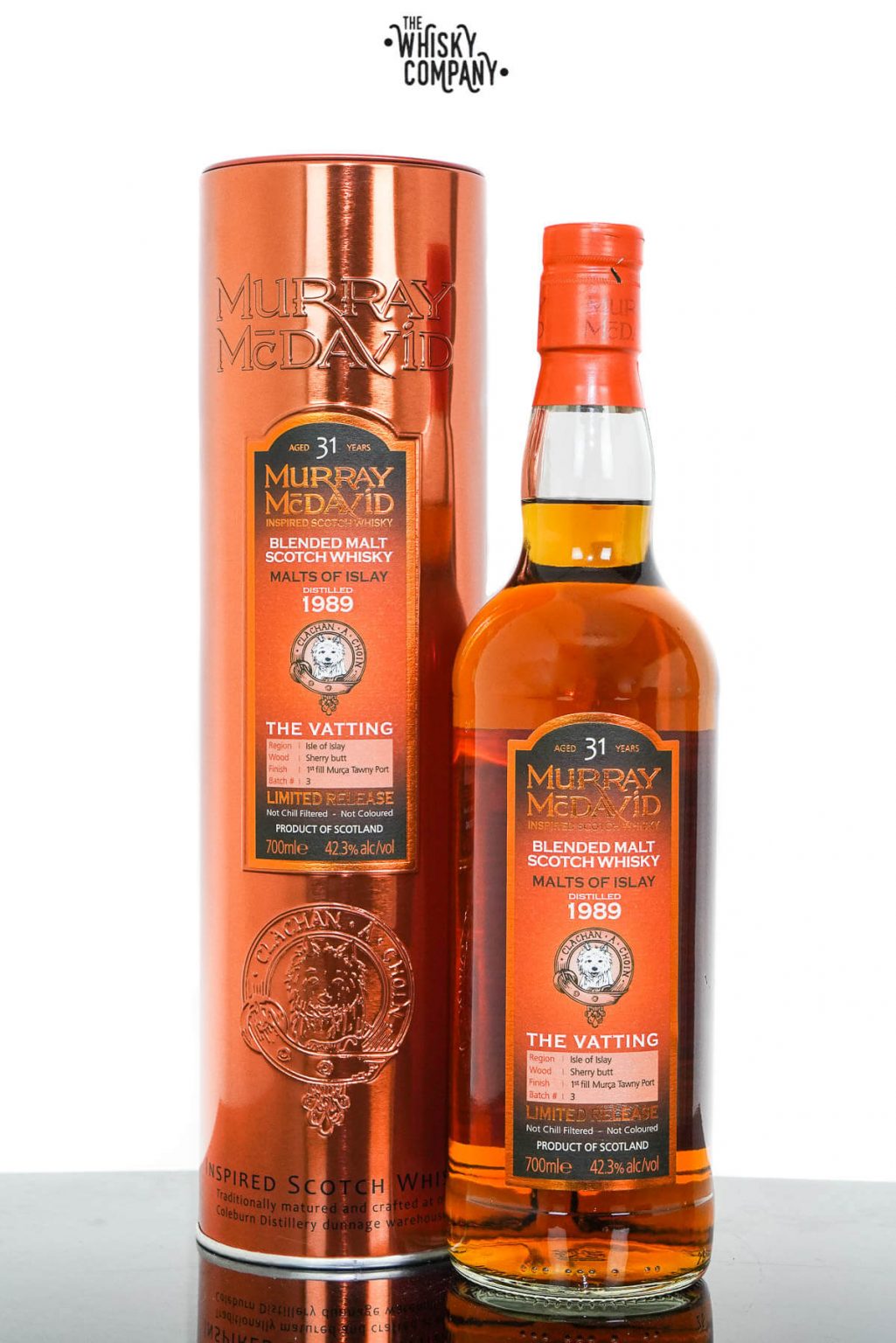 Malts of Islay 1989 Aged 31 Years Scotch Whisky Murray McDavid