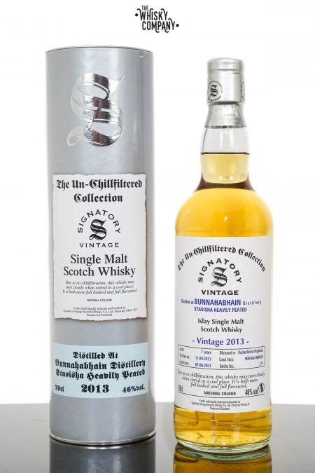 Bunnahabhain Staoisha 2013 UCF Aged 7 Years Single Malt Scotch Whisky - Signatory Vintage (700ml)