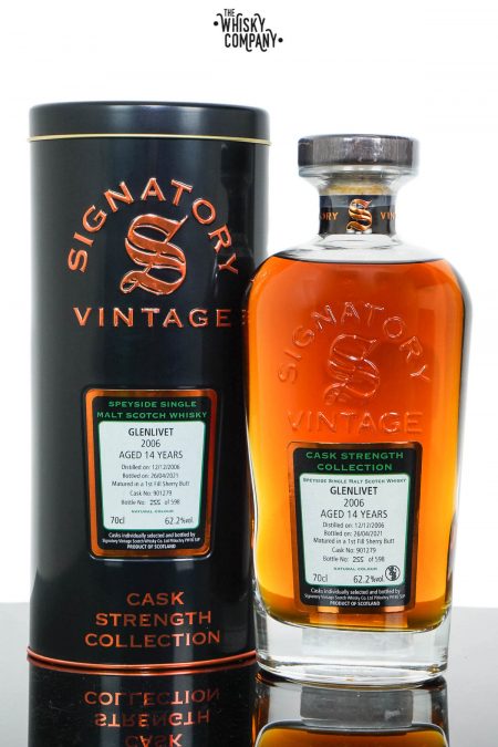 Glenlivet 2006 Aged 14 Years Single Malt Scotch Whisky - Signatory Vintage (700ml)