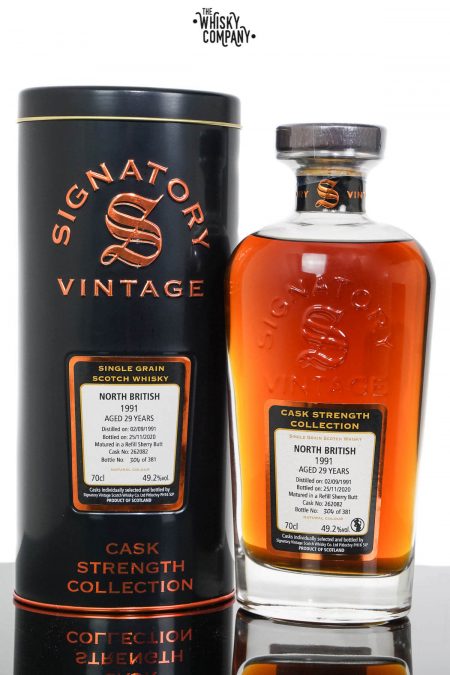 North British 1991 Aged 29 Years Single Grain Scotch Whisky - Signatory Vintage (700ml)