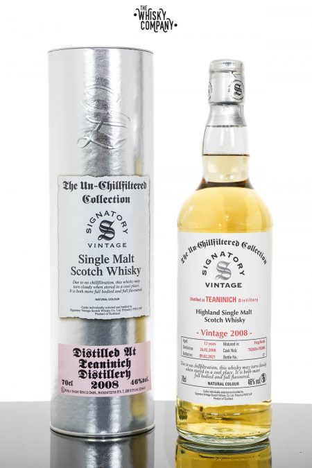 Teaninich 2008 UCF Aged 12 Years Single Malt Scotch Whisky - Signatory Vintage (700ml)