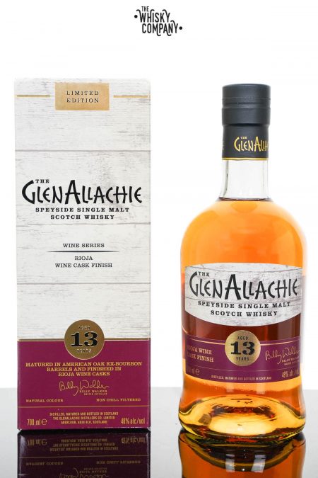 GlenAllachie Aged 13 Years Rioja Wine Cask Finish Single Malt Scotch Whisky (700ml)