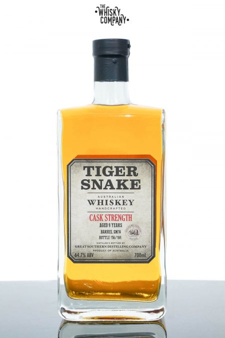 Tiger Snake Cask Strength Aged 9 Years Small Batch Australian Whiskey (700ml)
