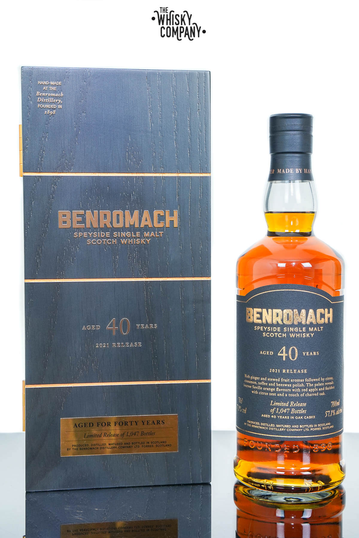 Benromach 40 yo 2021 release Winner San Francisco Worlds Spirit