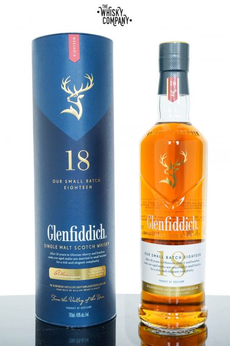 Glenfiddich Aged 18 Years Speyside Single Malt Scotch Whisky (700ml)