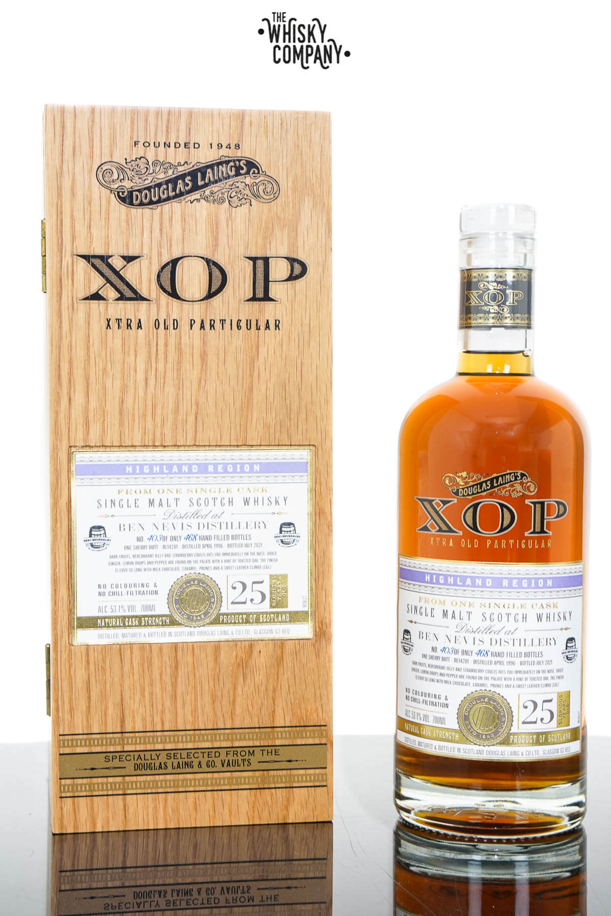 Ben Nevis 25 Years Old 1996 Single Malt Scotch Whisky - Xtra Old Particular Douglas Laing (700ml)