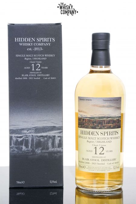 Blair Athol 2008 Aged 12 Years Highland Single Malt Scotch Whisky - Cask #BA821 Hidden Spirits (700ml)