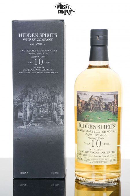 Mannochmore 2011 Aged 10 Years Speyside Single Malt Scotch Whisky - Cask #MN1121 Hidden Spirits (700ml)