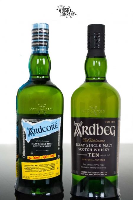 Ardbeg Ardcore & Ardbeg Ten Islay Single Malt Scotch Whisky - Ardbeg Day Release 2022 (2 x 700ml)