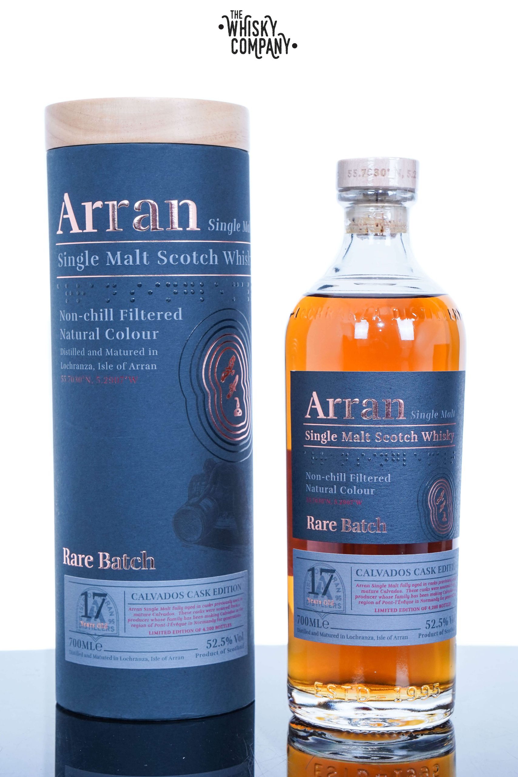 Arran SINGLE MALT WHISKY 17 Year Old Rare Batch CALVADOS