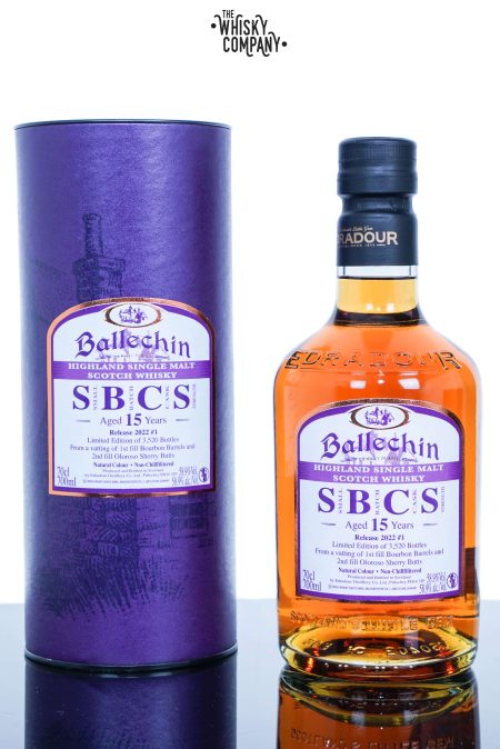 Ballechin 15 Years Old Small Batch Cask Strength Highland Single Malt Scotch Whisky (700ml)