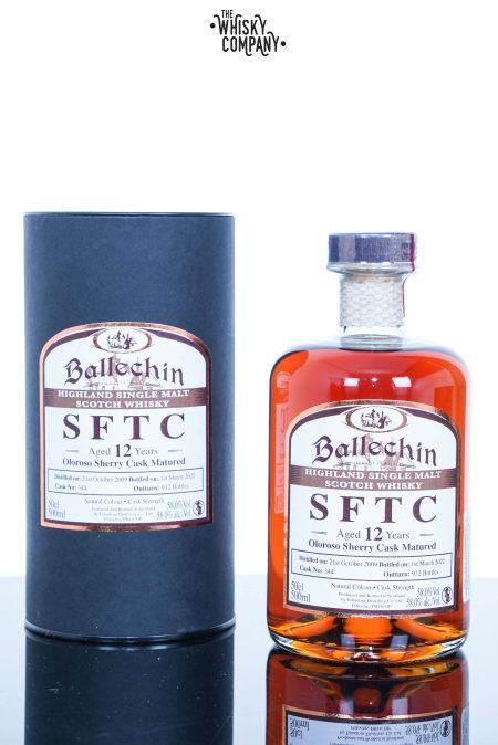 Ballechin 2009 Aged 12 Years SFTC Sherry Highland Single Malt Scotch Whisky (500ml)