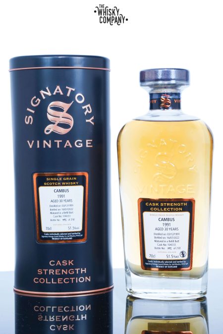 Cambus 1991 Aged 30 Years Cask Strength Single Malt Scotch Whisky - Signatory Vintage (700ml)