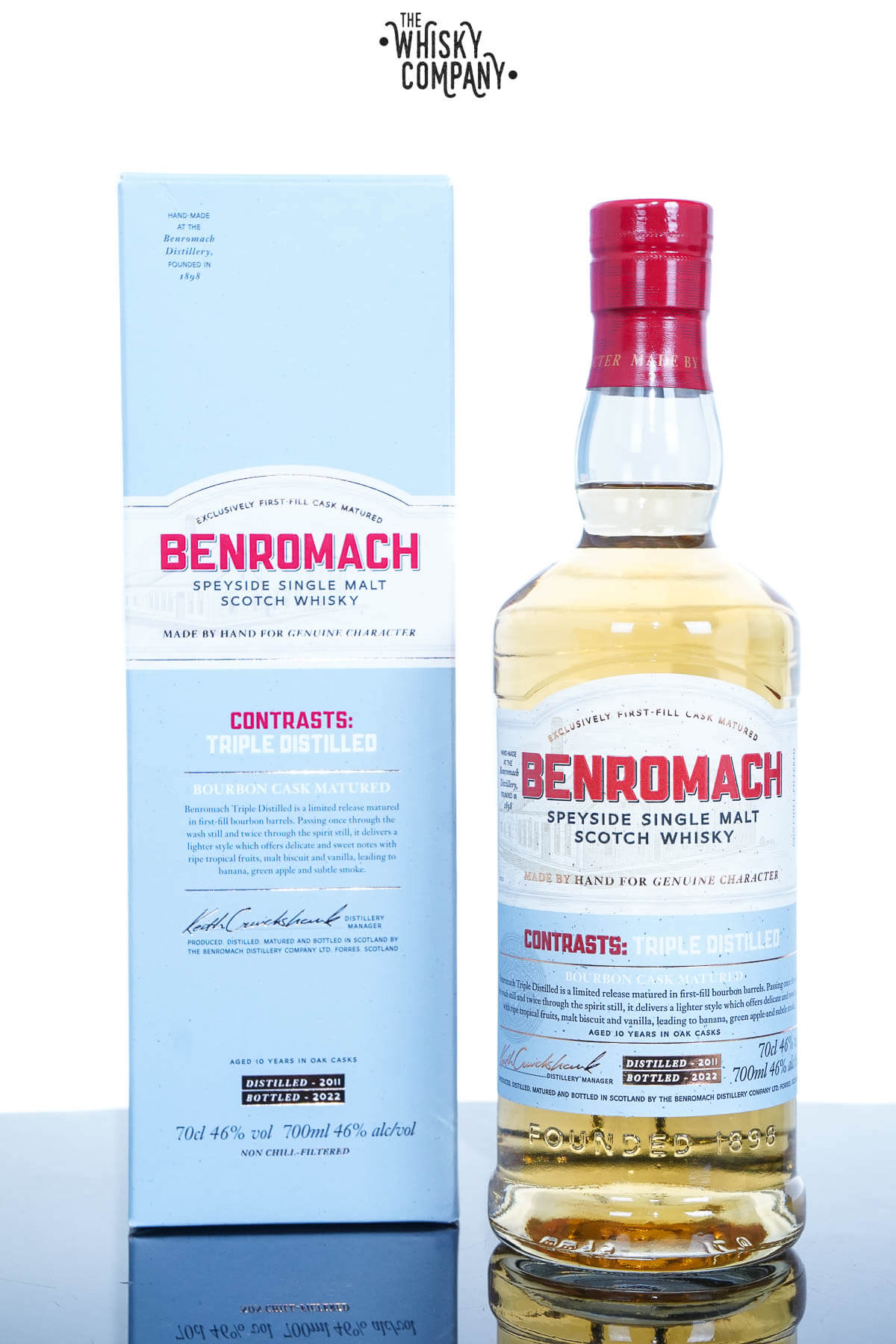 Benromach Contrasts Triple Distilled Speyside Single Malt Scotch Whisky (700ml)