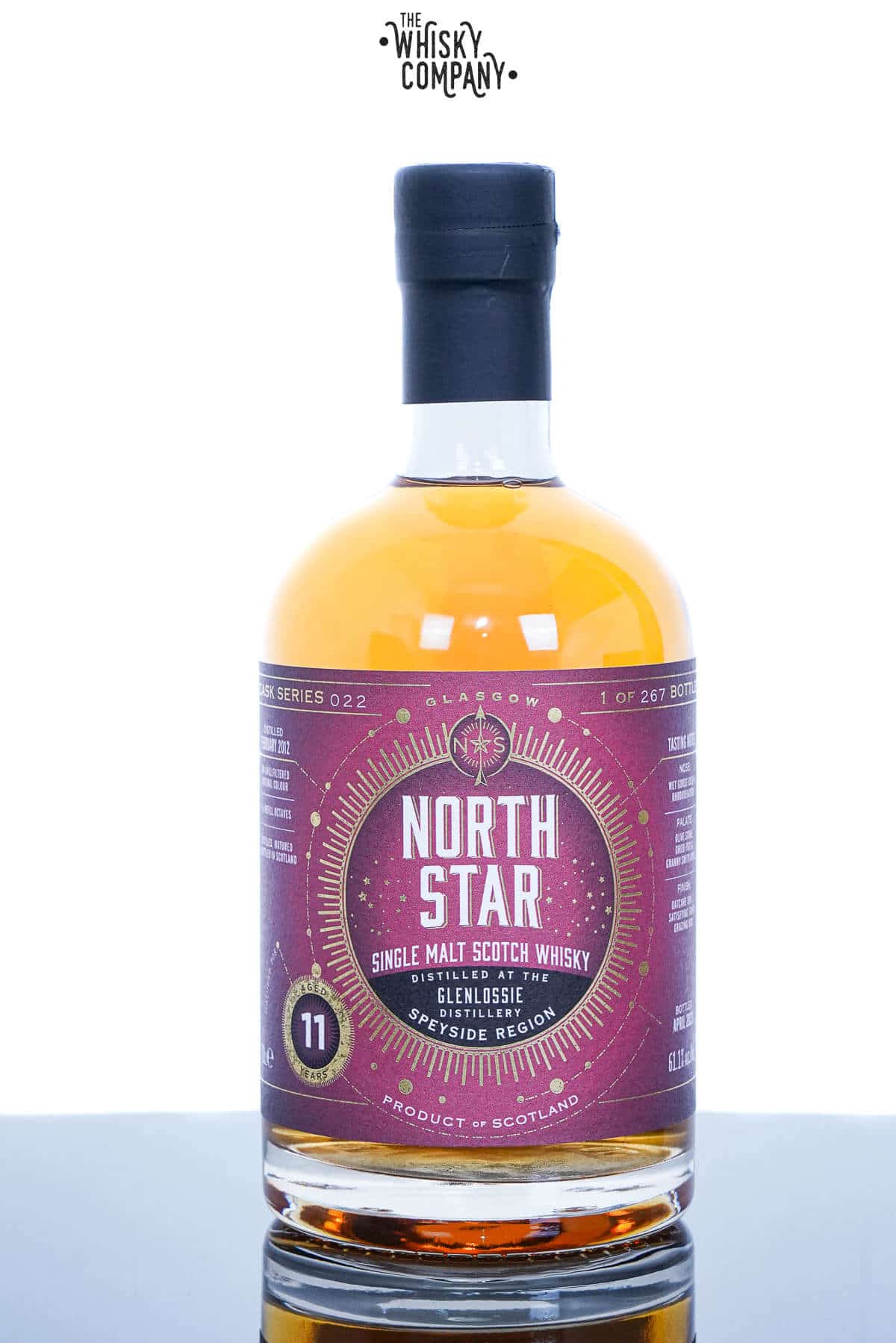Glenlossie 2012 Aged 11 Years Speyside Single Malt Scotch Whisky – North Star (700ml)
