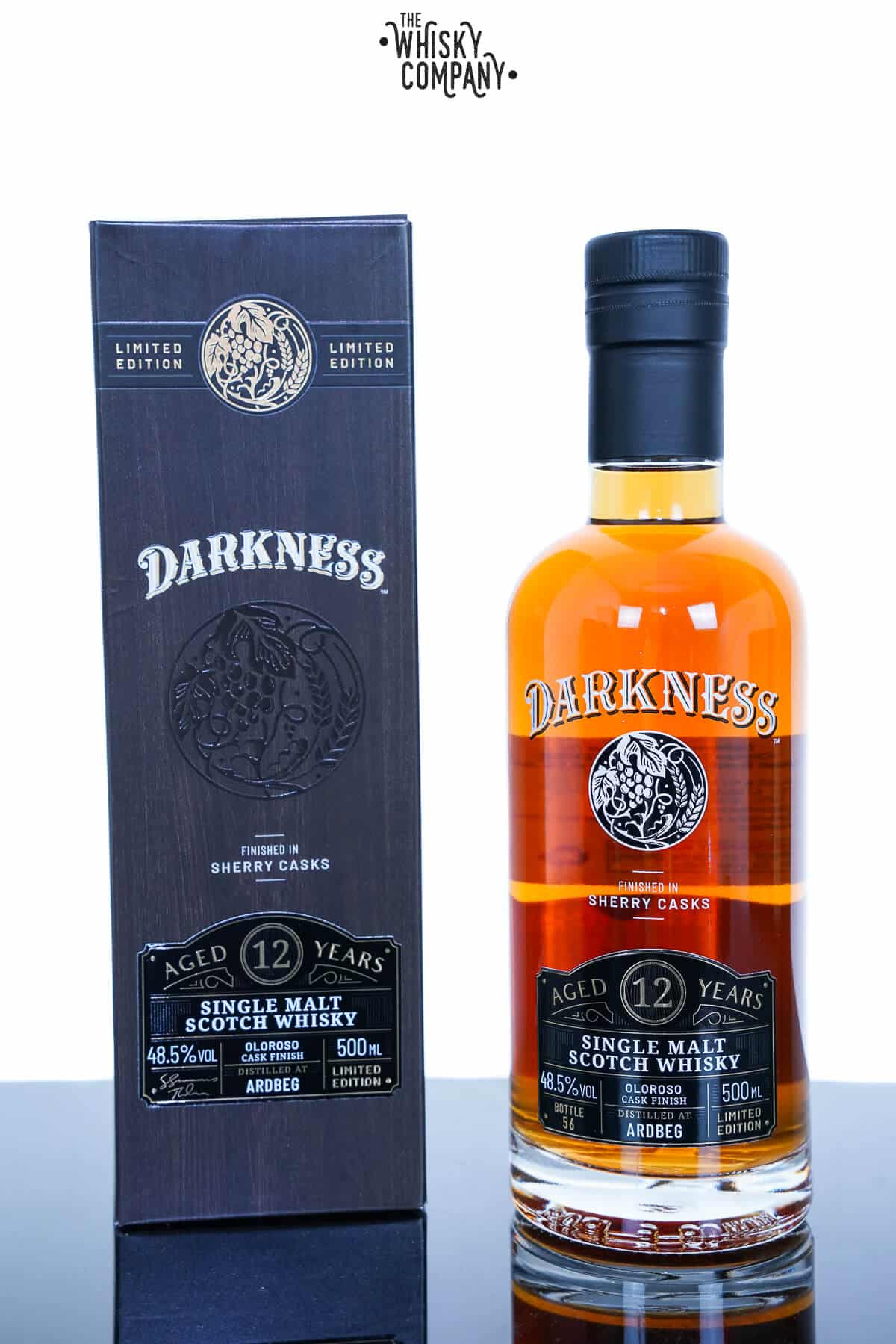 Ardbeg Aged 12 Years Oloroso Sherry Cask Finish Single Malt Scotch Whisky – Darkness (500ml)