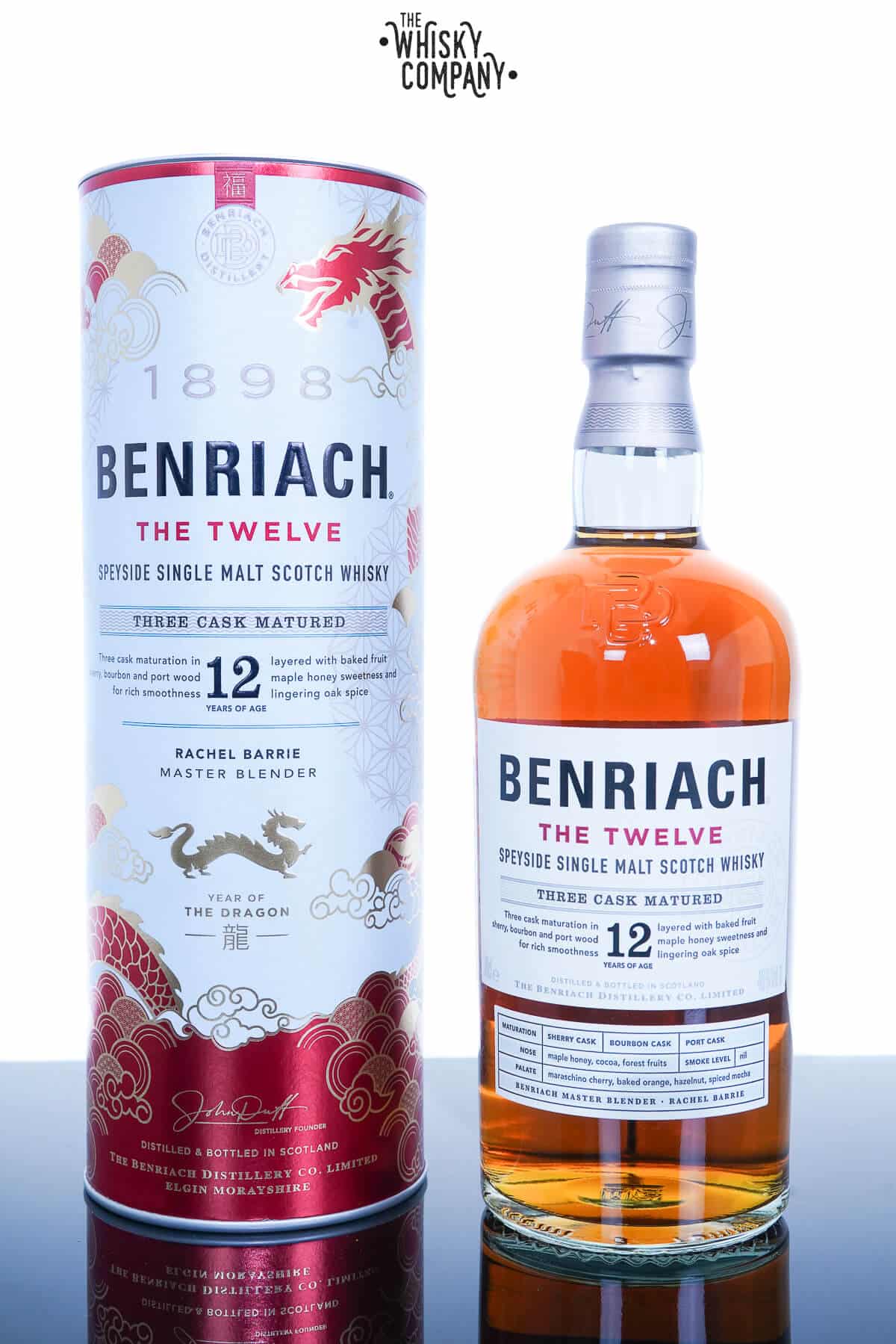 BenRiach The Twelve 12 Years Old Chinese New Year – Dragon 2024 Edition Speyside Single Malt Scotch Whisky (700ml)