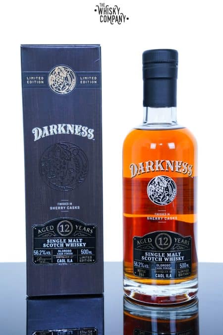 Caol Ila Aged 12 Years Oloroso Sherry Cask Finish Single Malt Scotch Whisky - Darkness (500ml)